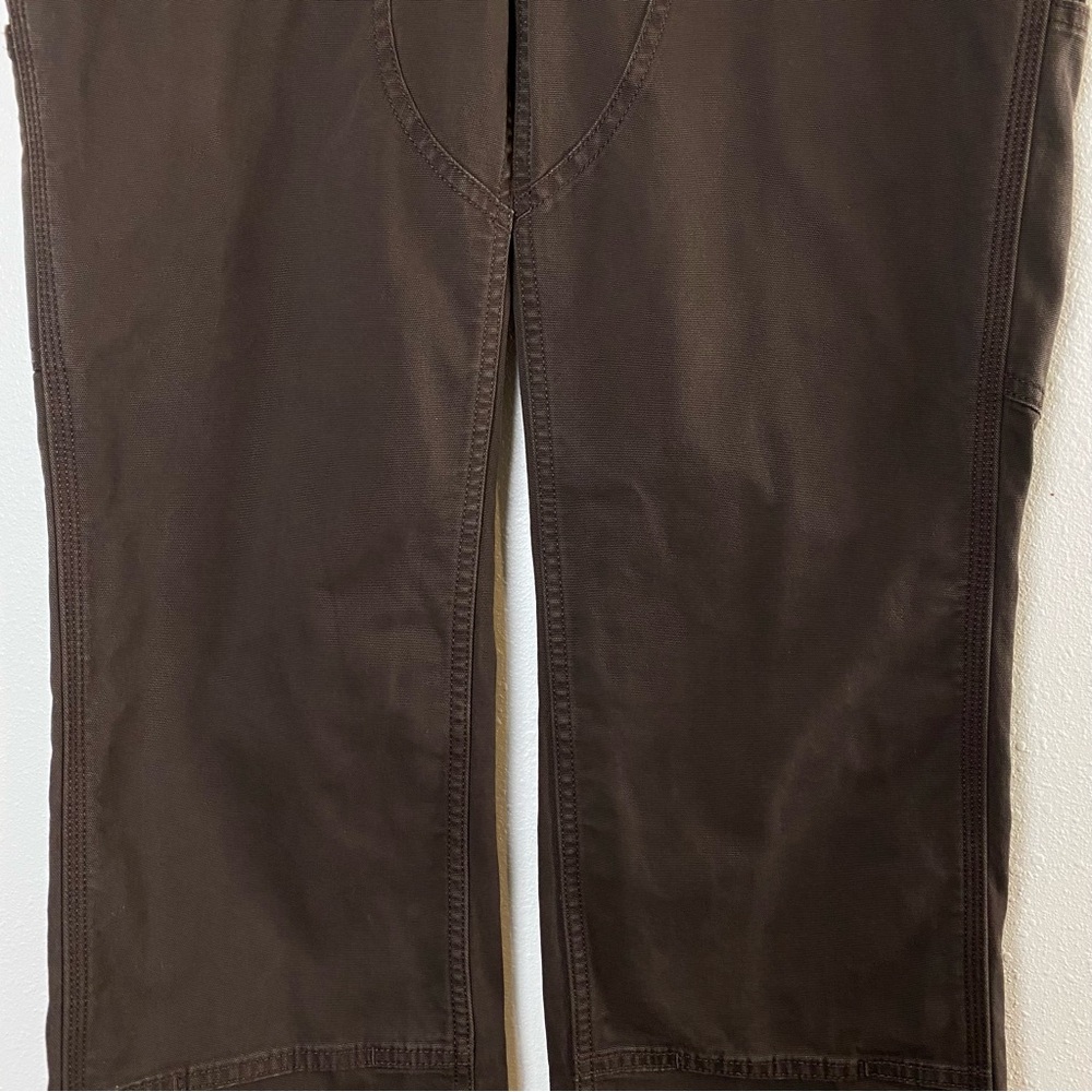 Carhartt Rugged Flex Loose Fit Canvas Double Front Work Pants - 8 Tall - Picture 5 of 15